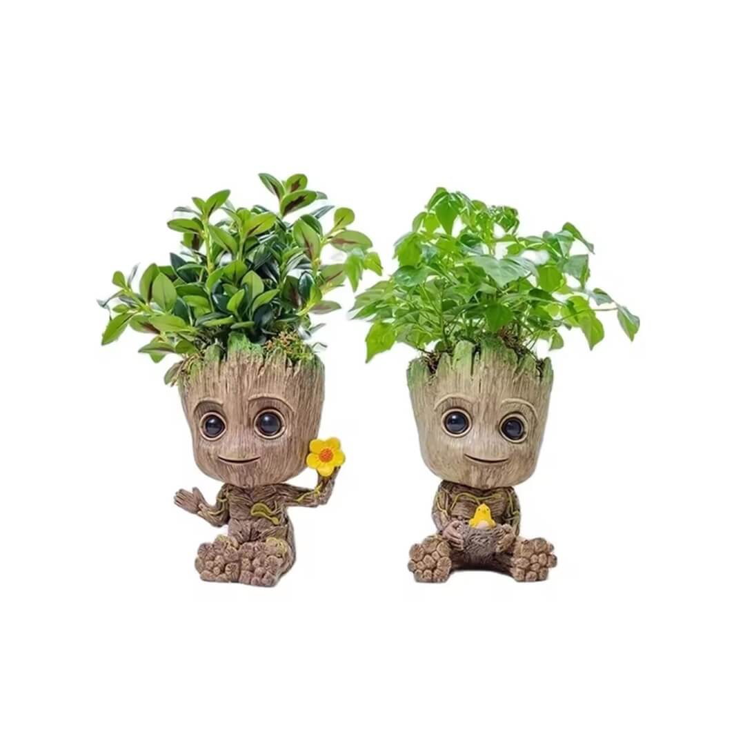 Mini vaso Baby Groot con piantina – gadget nerd perfetto per decorare casa o ufficio