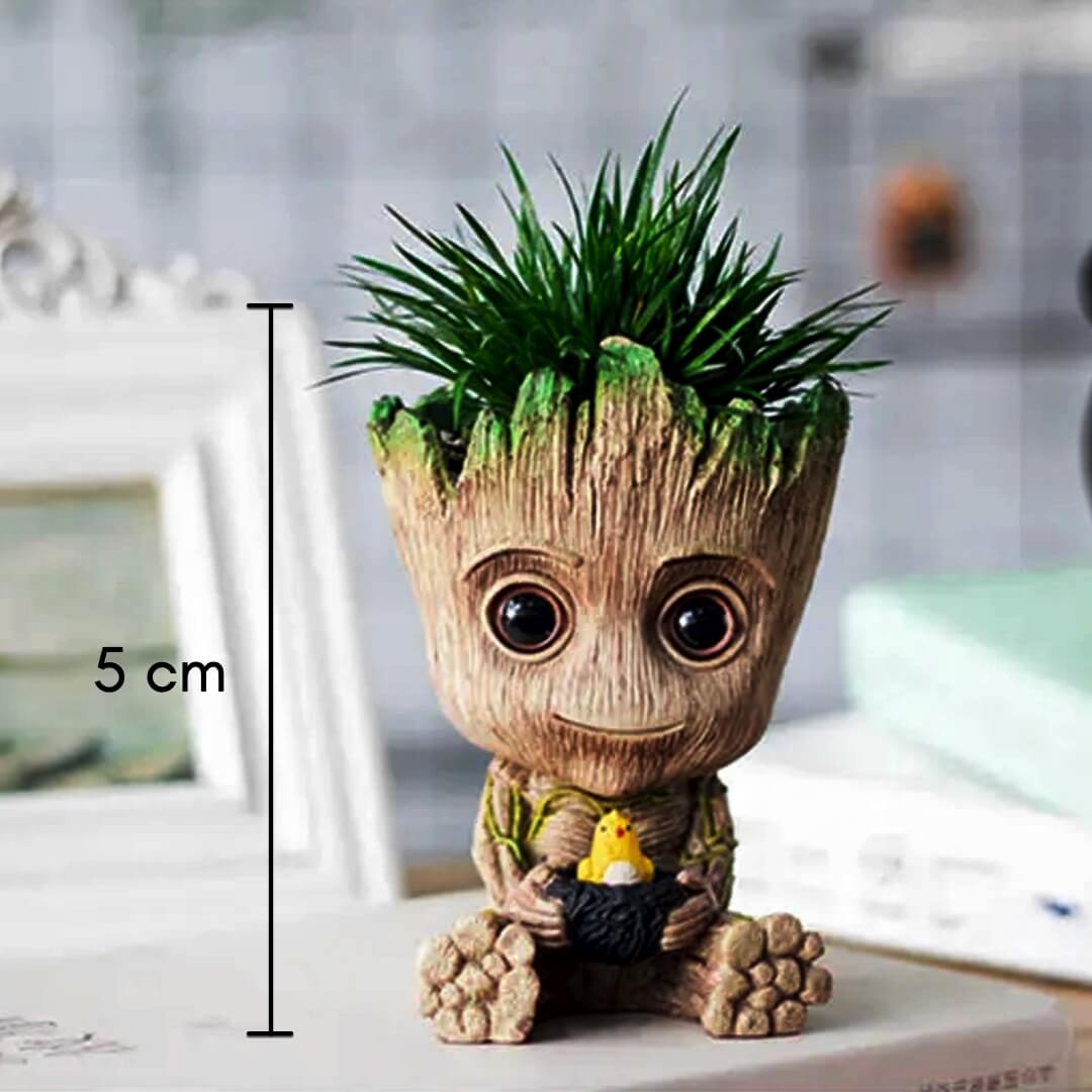 Vaso decorativo Baby Groot – idea regalo originale per fan Marvel e amanti del verde