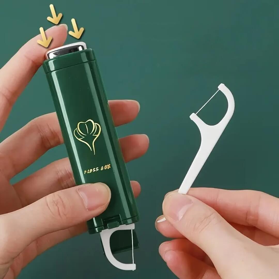 Gadget da viaggio per l’igiene orale: Floss Box compatto e ricaricabile