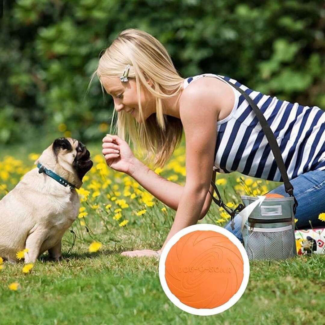 Gioco interattivo per cani – frisbee resistente e morbido sui denti, perfetto per il parco o la spiaggia