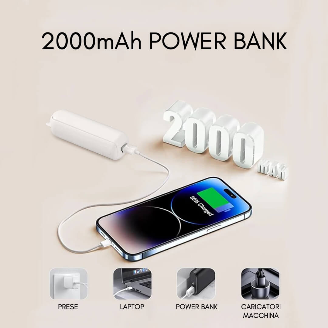 Ventilatore Portatile Power Bank